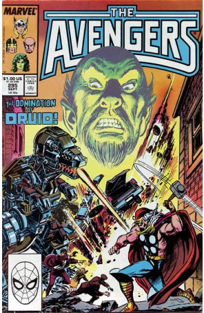 The Avengers 295 published by Marvel with cover art by John Buscema