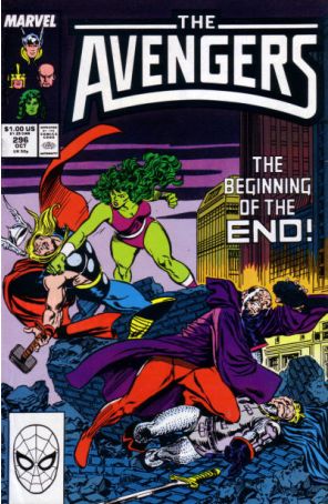The Avengers 296 published by Marvel with cover art by John Buscema