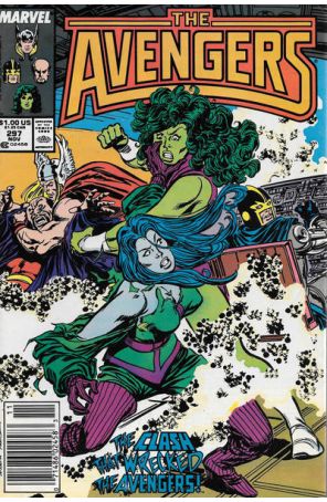 The Avengers 297 (Newsstand) published by Marvel with cover art by John Buscema