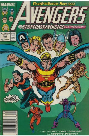 The Avengers 302 (Newsstand) published by Marvel with cover art by John Buscema