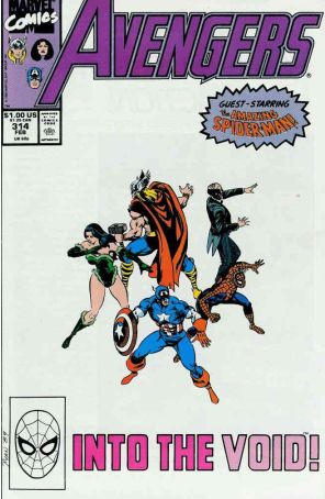 The Avengers 314 published by Marvel with cover art by Paul Ryan