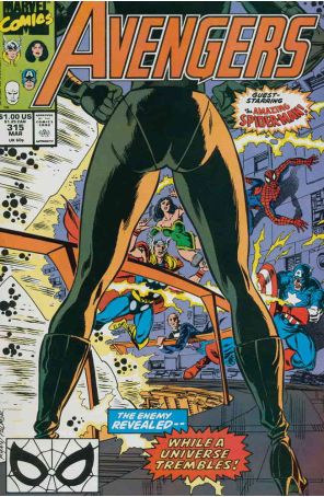 The Avengers 315 published by Marvel with cover art by Paul Ryan