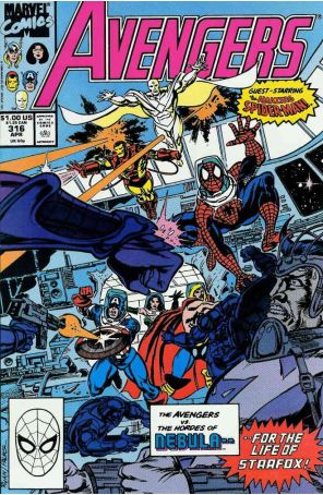 The Avengers 316 published by Marvel with cover art by Paul Ryan
