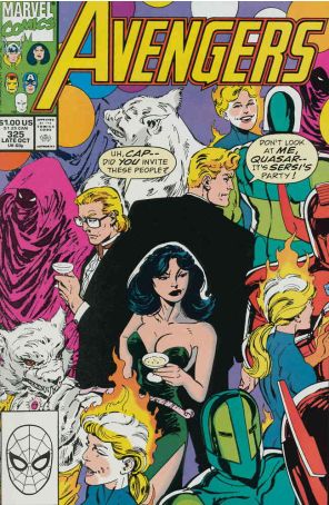 The Avengers 325 published by Marvel with cover art by John Byrne