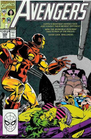The Avengers 326 published by Marvel with cover art by Paul Ryan