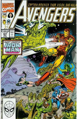 The Avengers 327 published by Marvel with cover art by Paul Ryan