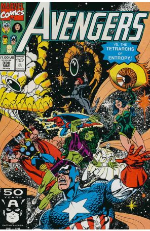 The Avengers 330 published by Marvel with cover art by Paul Ryan
