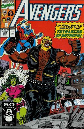 The Avengers 331 published by Marvel with cover art by Paul Ryan