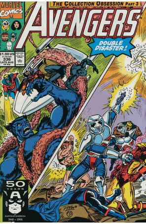 The Avengers 336 published by Marvel with cover art by Ron Lim