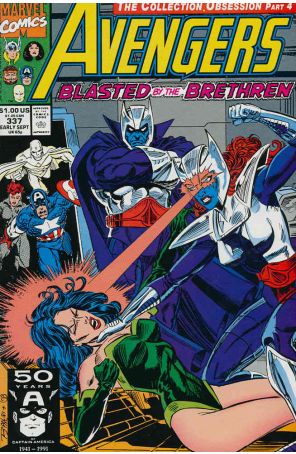 The Avengers 337 published by Marvel with cover art by Ron Lim