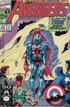 The Avengers 338 published by Marvel with cover art by Ron Lim