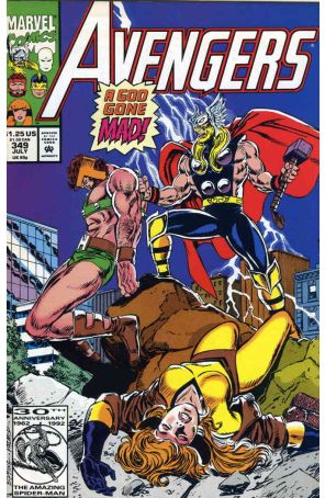 The Avengers 349 published by Marvel with cover art by Steve Epting