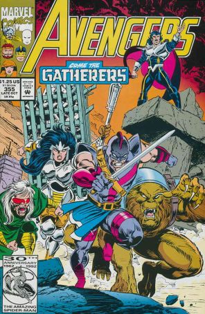 The Avengers 355 published by Marvel with cover art by Steve Epting