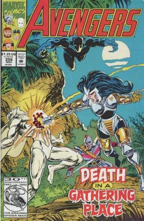 The Avengers 356 published by Marvel with cover art by Steve Epting