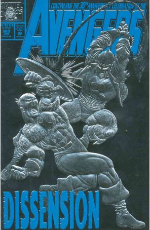 The Avengers 363 published by Marvel with cover art by Steve Epting