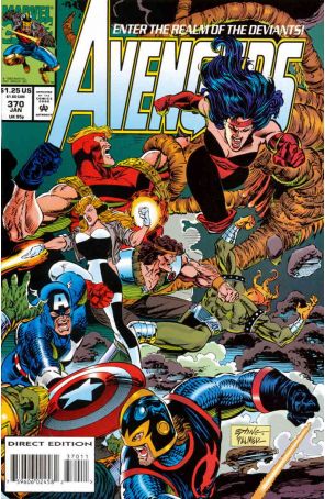 The Avengers 370 published by Marvel with cover art by Steve Epting