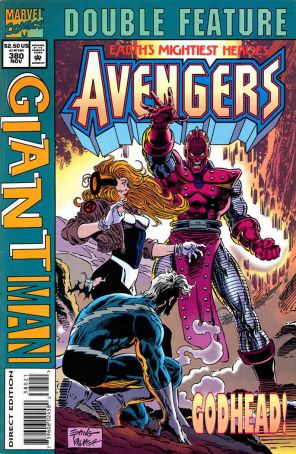 The Avengers 380A published by Marvel with cover art by Steve Epting