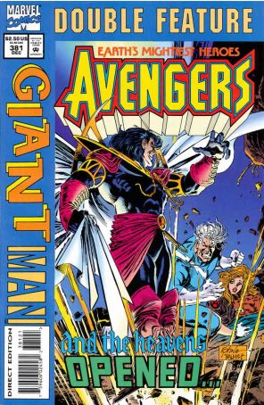 The Avengers 381A published by Marvel with cover art by Steve Epting