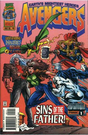 The Avengers 401 published by Marvel with cover art by Mike Deodato Jr.
