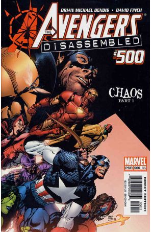 The Avengers 500 published by Marvel with cover art by David Finch