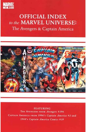Avengers, Thor And Captain America: Official Index to the Marvel Universe 13 published by Marvel
