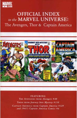 Avengers, Thor And Captain America: Official Index to the Marvel Universe 2 published by Marvel