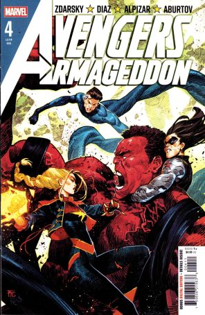 Avengers: Armageddon 4 published by Marvel with cover art by Dike Ruan