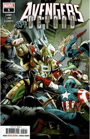Avengers: Beyond 5 published by Marvel with cover art by Greg Land