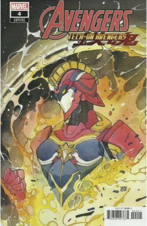 Avengers: Tech-On 4A published by Marvel with cover art by Peach Momoko