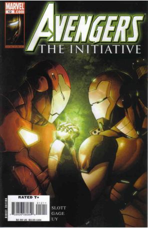 Avengers: The Initiative 12 published by Marvel with cover art by Steve Uy