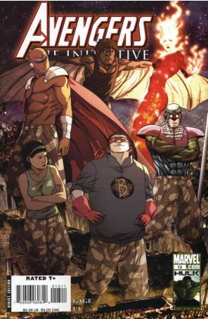 Avengers: The Initiative 13 published by Marvel with cover art by Steve Uy