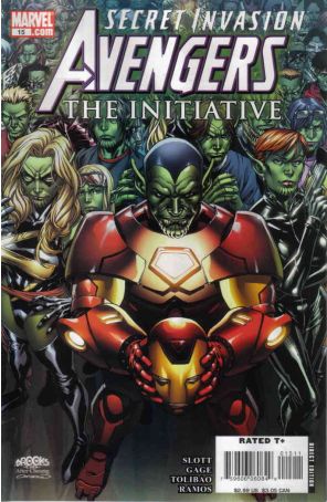 Avengers: The Initiative 15 published by Marvel with cover art by Mark Brooks
