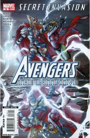 Avengers: The Initiative 18 published by Marvel with cover art by Mark Brooks