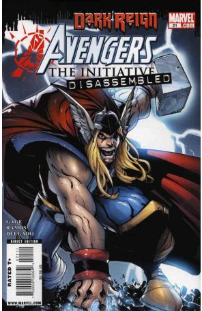 Avengers: The Initiative 21 published by Marvel with cover art by Humberto Ramos
