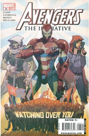 Avengers: The Initiative 26 published by Marvel with cover art by Matteo De Longis
