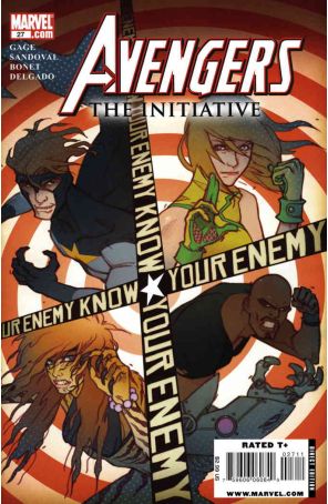 Avengers: The Initiative 27 published by Marvel with cover art by Matteo De Longis