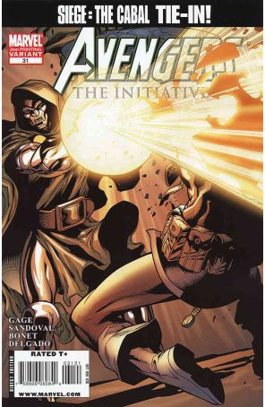 Avengers: The Initiative 31 (2nd) published by Marvel with cover art by Rafa Sandoval