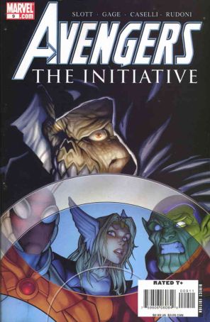 Avengers: The Initiative 9 published by Marvel with cover art by Stefano Caselli
