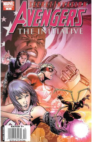 Avengers: The Initiative Annual 1 (Newsstand) published by Marvel with cover art by Jim Cheung
