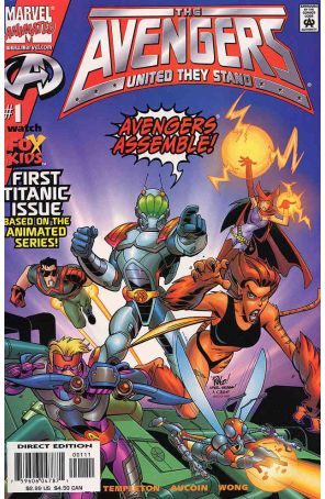 Avengers: United They Stand 1 published by Marvel with cover art by Mike Wieringo