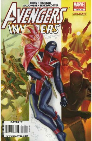 Avengers/Invaders 10 published by Marvel with cover art by Alex Ross