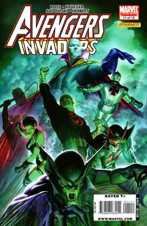 Avengers/Invaders 11 published by Marvel with cover art by Mitch Breitweiser