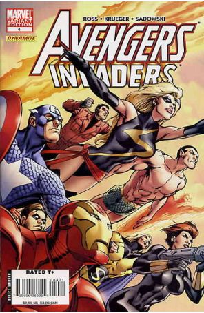 Avengers/Invaders 4A published by Marvel with cover art by Alan Davis