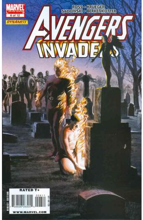 Avengers/Invaders 6 published by Marvel with cover art by Alex Ross