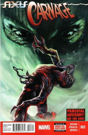 Axis: Carnage 3 published by Marvel with cover art by Alexander Lozano