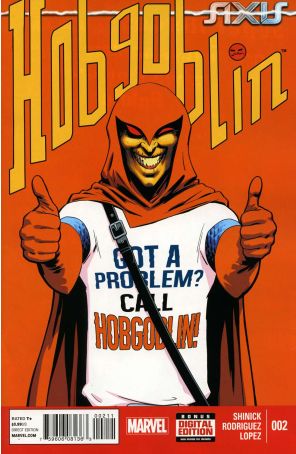 Axis: Hobgoblin 2 published by Marvel with cover art by Javier Rodriguez