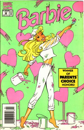 Barbie 28 (Newsstand) published by Marvel with cover art by Amanda Conner