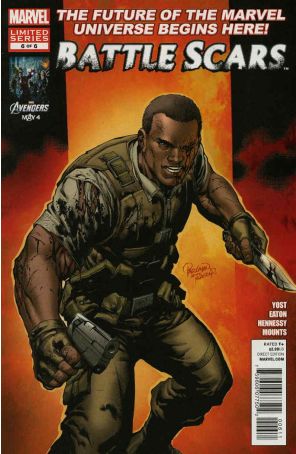 Battle Scars 6 published by Marvel with cover art by Carlo Pagulayan