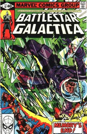 Battlestar Galactica (Marvel) 12 published by Marvel with cover art by Walt Simonson