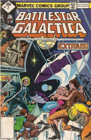 Battlestar Galactica (Marvel) 2A published by Marvel with cover art by Dave Cockrum